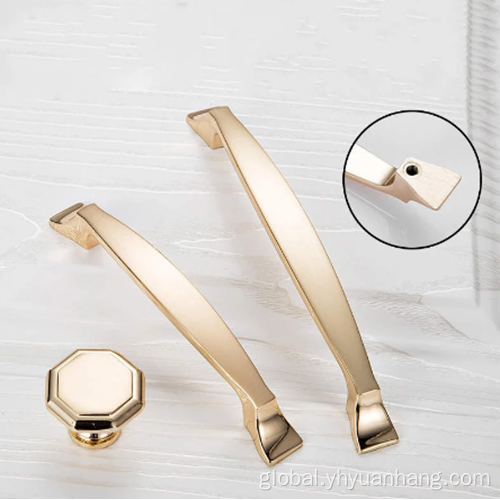Bronze Kitchen Hardware with Stainless Appliances Champagne Gold Door Handles Manufactory